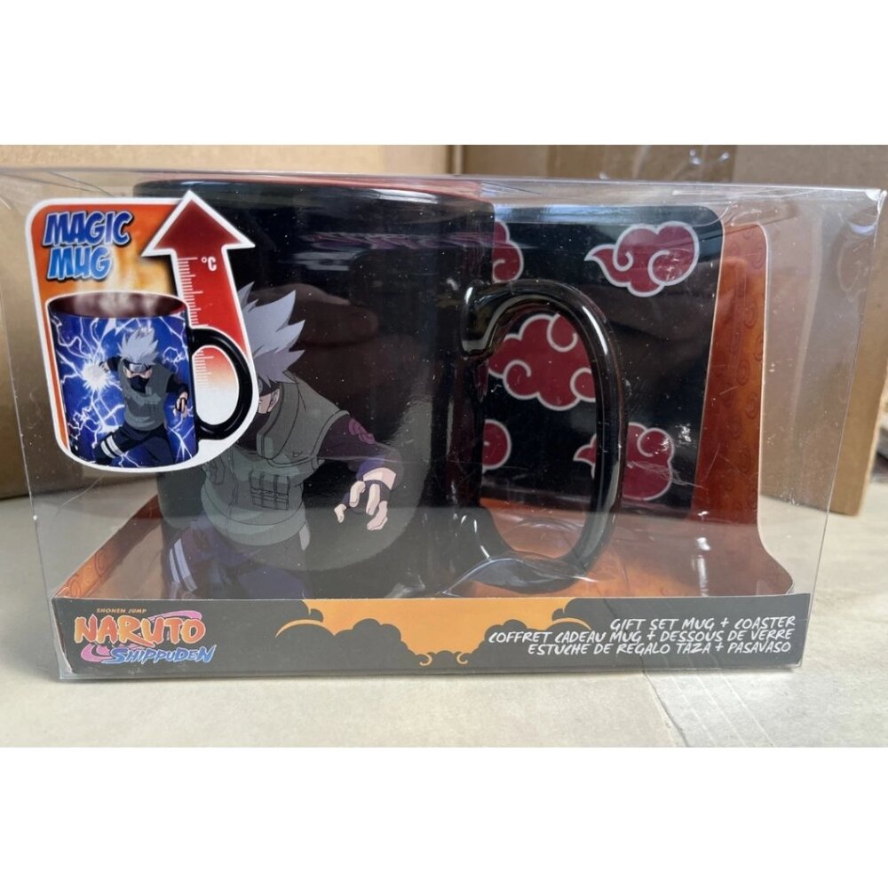 Naruto Shippuden Magic Heat Mug & Coaster Set Kakashi Hatake NIB Anime Gift